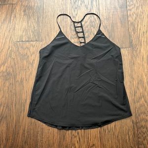 Black Lululemon workout tank